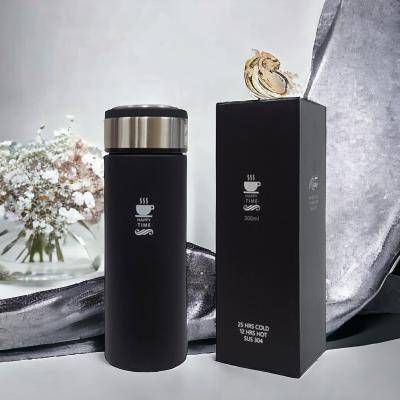 해피타임 녹차망 보온보냉 슬림(무광)텀블러 300ml