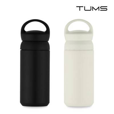 텀스 무지 핸들 파우더 진공 스텐텀블러 350ml 2색