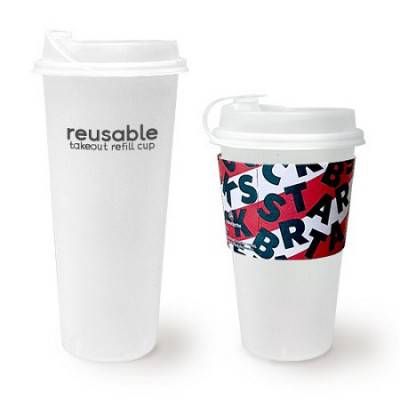 리유저블 테이크아웃 리필컵 500ml(냉.온가능) ★종이컵, 1회용품 대용 ★