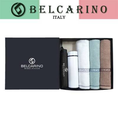 [벨카리노] 3단 수동+130g 타올 3P+진공 텀블러(500ml) 세트