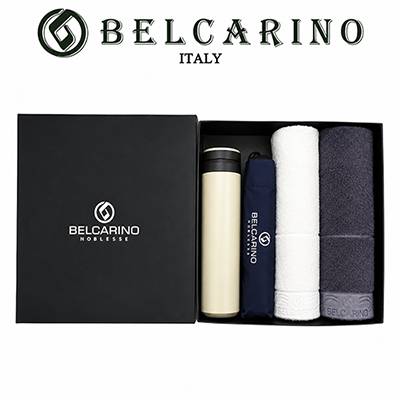 [벨카리노] 3단 수동+170g 타올 2P+파우더 텀블러(500ml) 세트