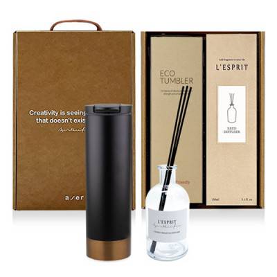 레스쁘리 고급 우유병 디퓨저세트 S (BASIC 디퓨저(150ml)+텀블러(벅스로얄))