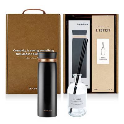레스쁘리 고급 우유병 디퓨저세트 T (BASIC 디퓨저(150ml)+텀블러(락앤락 뉴페더라이트링))