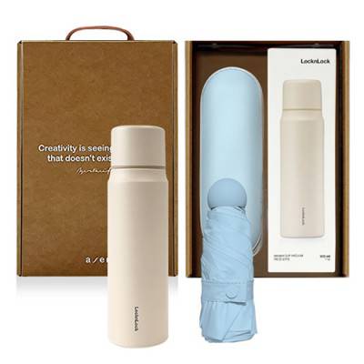 레스쁘리 고급 세트 III (마카롱 우산+보온병(락앤락 마망컵 505ml))