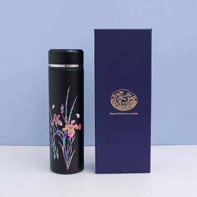 나빌레라 고급 난초문 자개텀블러 500ml (명장 장춘철 作)