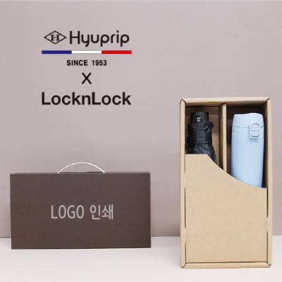 협립 3단 암막 고밀도 수동 우양산+락앤락 슬림핏원터치 텀블러세트