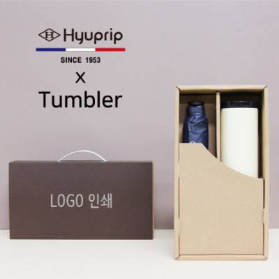 협립 3단50 카본 암막 수동 우양산+벅스로얄 500ml 텀블러세트