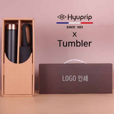 협립 3단 슈퍼TEN(10K) 초고밀도 카라비너 완전자동 우산/양산+로나 이중진공 500ml 텀블러세트