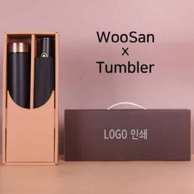 가르시아 3단 10K 300T 레자손 완전자동우산+로나 이중진공 500ml 텀블러세트