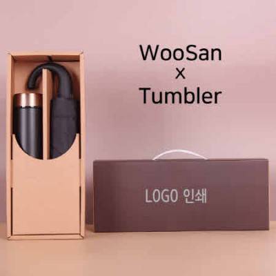 가르시아 3단 블랙곡자손 완전자동우산+로나 이중진공 500ml 텀블러세트