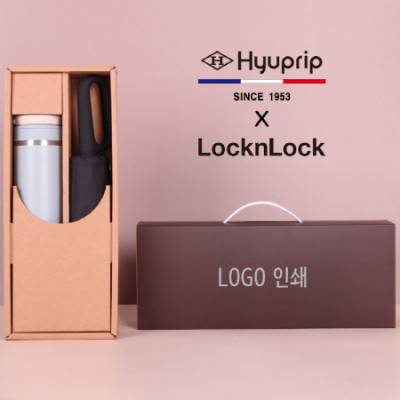 협립 3단 슈퍼TEN(10K) 초고밀도 카라비너 완전자동 우산/양산+락앤락 뉴메트로투웨이 텀블러세트