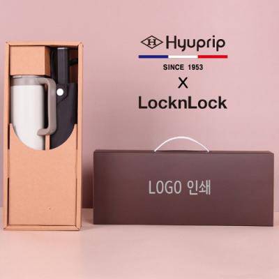 협립 3단60 슈퍼 젠틀맨 고밀도 수동식 우산+락앤락 테이블머그 473ml 텀블러세트
