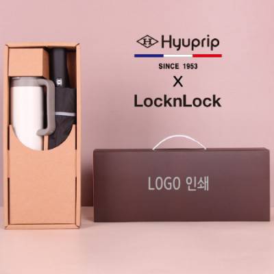 협립 3단60 슈퍼TEN(10K) 거꾸로 야광안전 완전자동우산+락앤락 테이블머그 473ml 텀블러세트