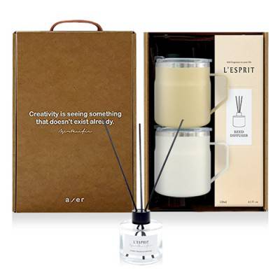 레스쁘리 고급 텀블러세트 VVV(어반스텐머그355ml+디퓨저120ml)