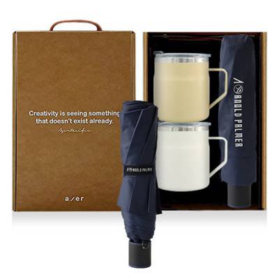 레스쁘리 고급 텀블러세트 TTT(어반스텐머그355ml+아놀드파마우산)