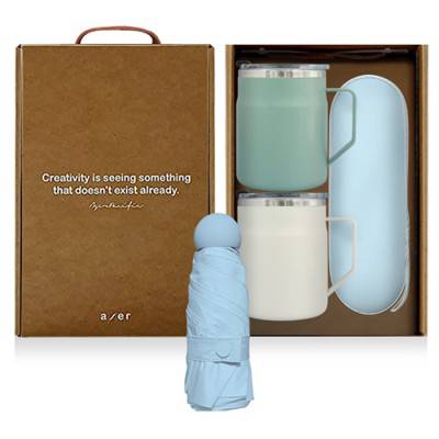 레스쁘리 고급 텀블러세트 YYY(어반스텐머그475ml+마카롱우산)