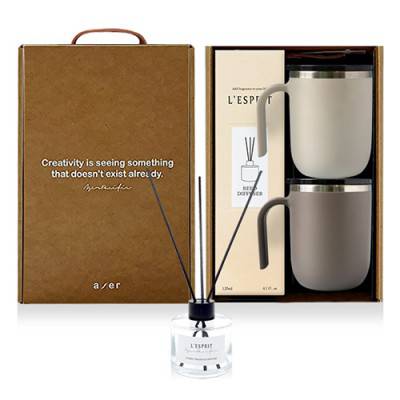 레스쁘리 고급 텀블러세트 DDDD (포니테일머그+디퓨저 120ml)