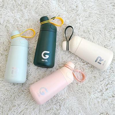 미니 에그 텀블러 예쁜 보온보냉 스텐 손잡이 400ml