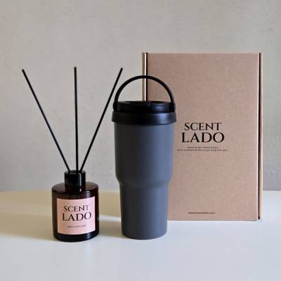 센트라도 디퓨저 150ml+라운드 핸들 텀블러 세트