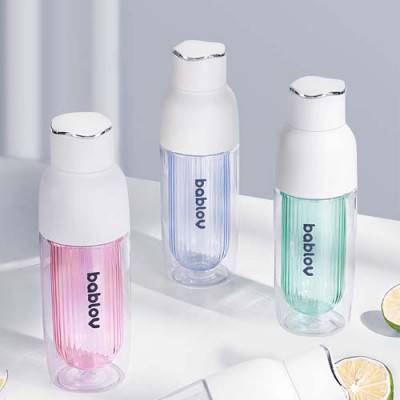 바블로브 파스텔 트라이탄 글라스 이중진공 워터보틀 텀블러 420ML