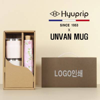협립3단미니플라워즈수동우양산+어반스텐머그컵2P-세트