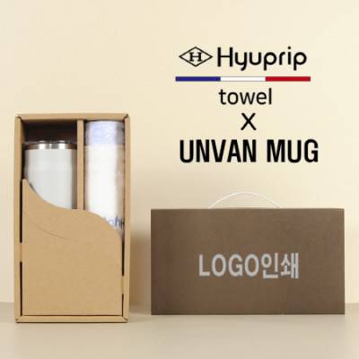 협립눈꽃타월+어반스텐머그컵1P-세트