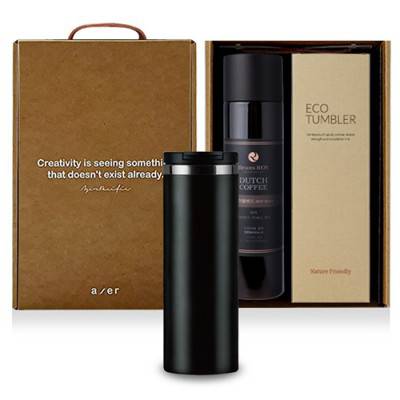 레스쁘리 고급 더벅스텀블러 세트 H(텀블러 450ml+더치커피)