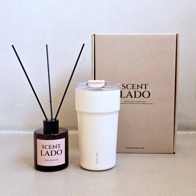 센트라도 디퓨저 150ml+락앤락 메트로카페세라믹텀블러 500ml 세트