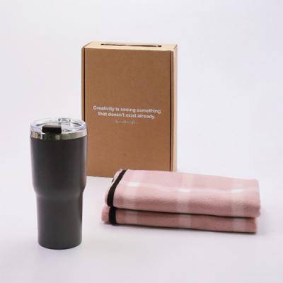 레스쁘리 고급 마이티텀블러 세트 D(텀블러500ml+무릎담요)