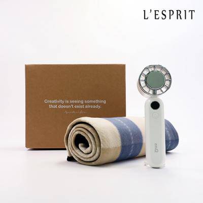 레스쁘리 고급 맥스텀블러 세트 D(텀블러650ml+무릎담요)
