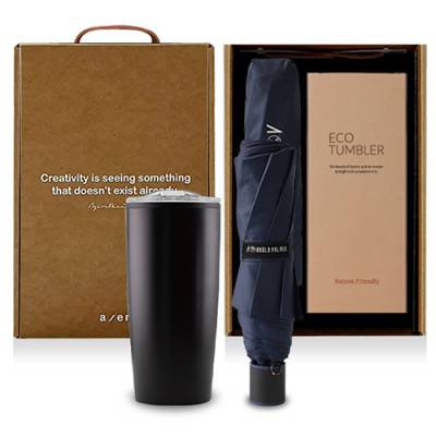레스쁘리 고급 맥스텀블러 세트 E(텀블러650ml+아놀드파마우산)