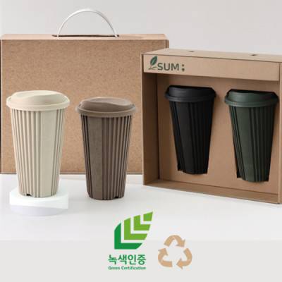 녹색인증 숨텀블러 넘버원 탄소중립 친환경텀블러 420ml 식기세척기전자레인지 가능