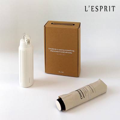 레스쁘리 고급 락앤락 세트N(크로커다일 레터링 우산+락앤락 슬로라이트 텀블러 600ml)