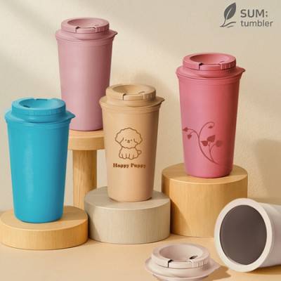국산 더블월머그 숨텀블러 친환경인증서 녹색인증서 보유 450ml
