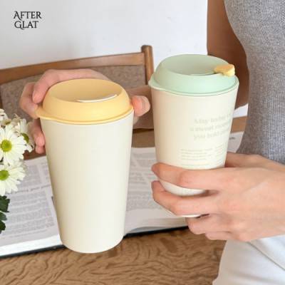 [애프터글랫] 아이보리스마일 리유저블텀블러 500ml 1P