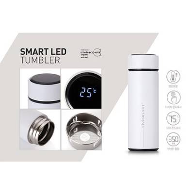 리빙아트 led 온도계 텀블러 350ml