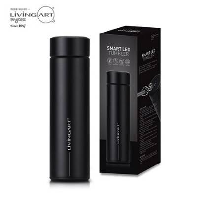 리빙아트 led 온도계 텀블러 500ml