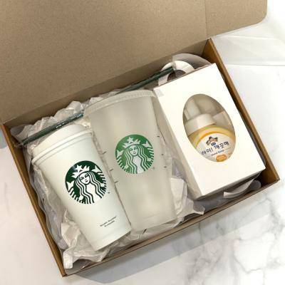 스타벅스 리유저블 핫컵 473ml + 콜드컵 709ml + 아이깨끗해 핸드워시 고급띠지 기프트박스