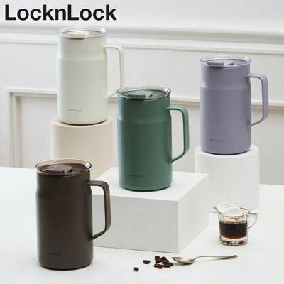 락앤락 4282C 메트로 카페 머그 세라믹 텀블러 600ml