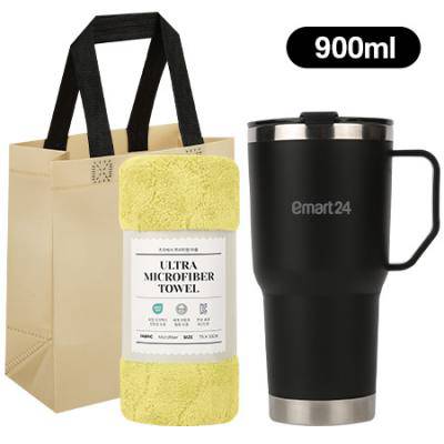 매니시 텀블러 900ml + 타올 선물세트