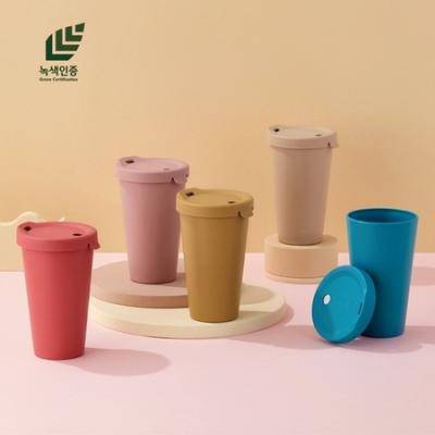 (국산) 숨텀블러 리유저블 나무소재 저탄소 친환경텀블러 500ml 녹색인증보유 탄소중립