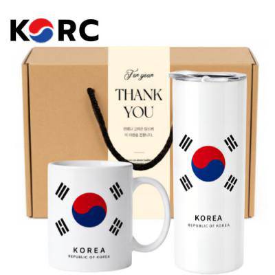 대한민국을 담은 태극기 텀블러 머그컵 한국 기념품 선물세트