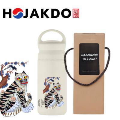 한국전통 민화 호작도 까치와호랑이 데이오프 텀블러 350ml