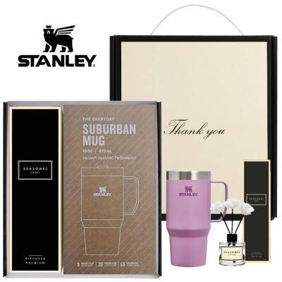 시즈넬 선물세트 스탠리 서버번 텀블러473ml+디퓨저 50ml 미니로즈