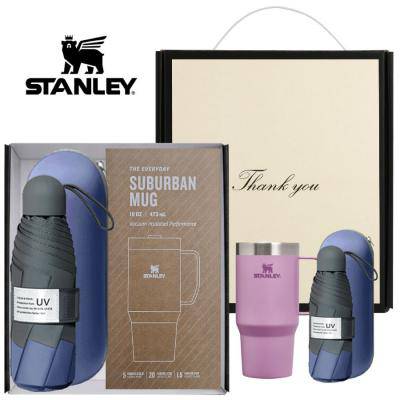 시즈넬 선물세트 스탠리 서버번 텀블러473ml+고급5단우산