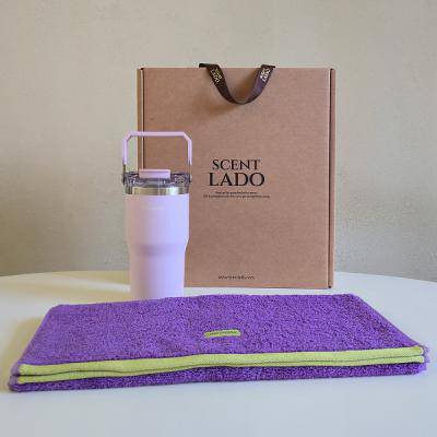 센트라도 B 송월 리오르웨이타올(수건)180g+텀스 투게더 핸들 텀블러 600ml 세트