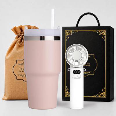 텀컵 텀블러 냉각선풍기 선물세트 (TS-2505F7_텀블러1+냉각선풍기1)