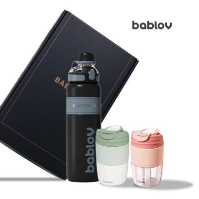 바블로브 보온보냉 대용량 스텐텀블러 트라이탄 보틀 3종 선물세트 TTB1880