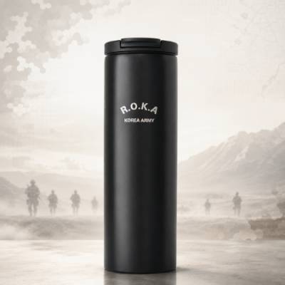 군부대 군인 단체 선물용 ROKA 로카 블랙 텀블러 500ml