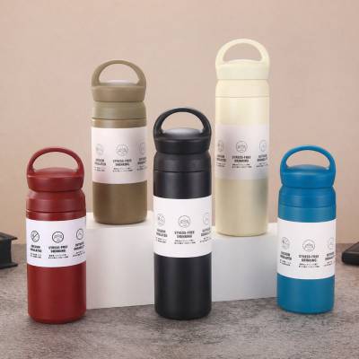 손잡이 304스텐 텀블러 500ml 이중진공 보온 보냉컵 인쇄 제작 가능